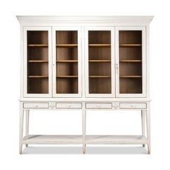 Provincial Painted Display Cabinet