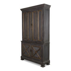 Provincial Painted Tall Bookcase, Grey