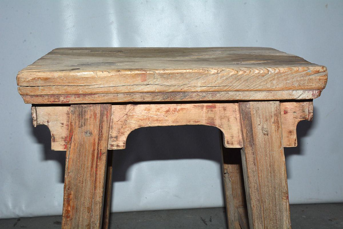 Hand-Crafted Provincial Qing Dynasty Stool