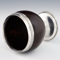 Provincial Silver Mounted Coconut Cup c1790