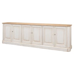 Provincial Whitewash Painted Buffet