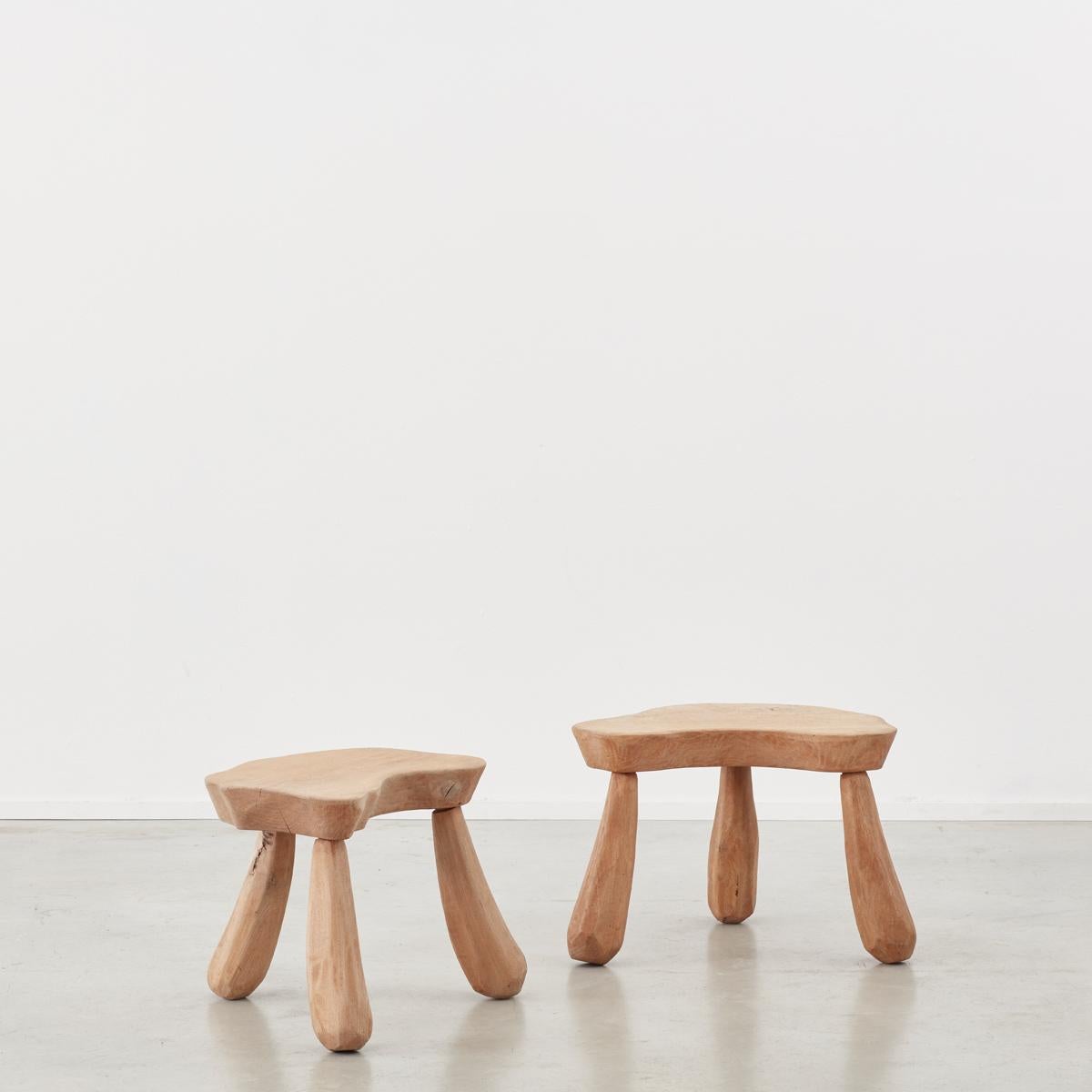 French Provincial Wooden Stools/Tables France, Late 20th Century