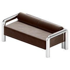 Stoffsofa „Prowling“ mit Beinen aus gebürstetem Edelstahl von Furn Object