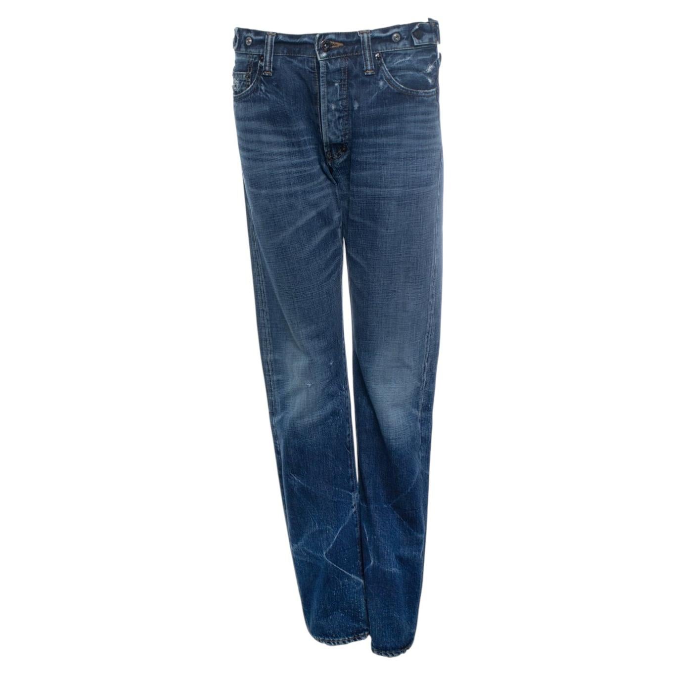 PRPS, vaqueros azules con lavado vintage