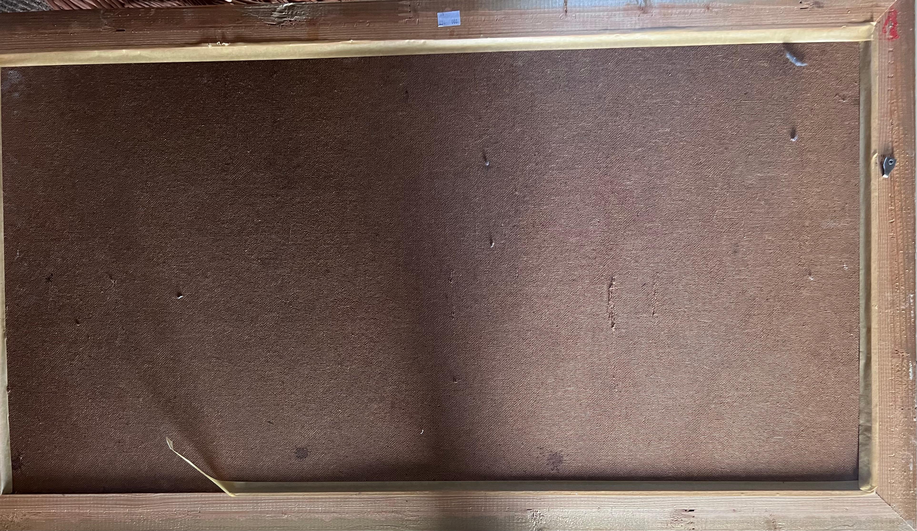 Huge Scottish Loch Landscape Signed Oil Painting British 20th century For Sale 4