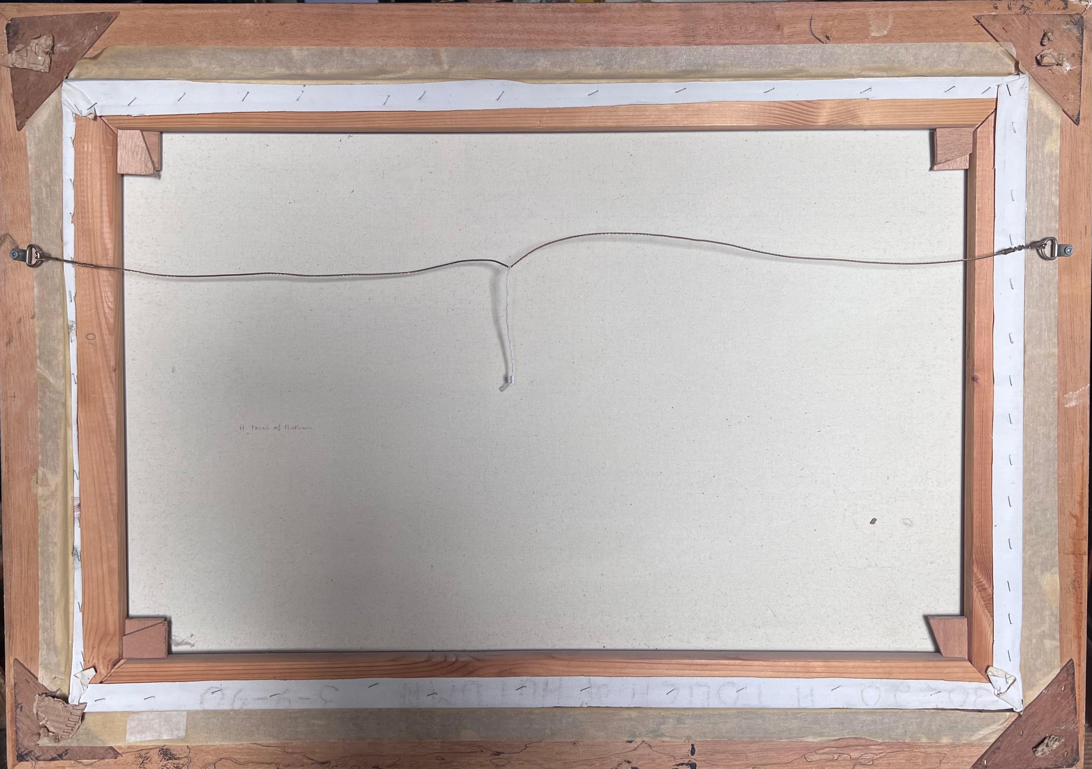 Riesiges schottisches Ölgemälde Hirsche in bergiger Herbstlandschaft Signiert Gerahmt im Angebot 7