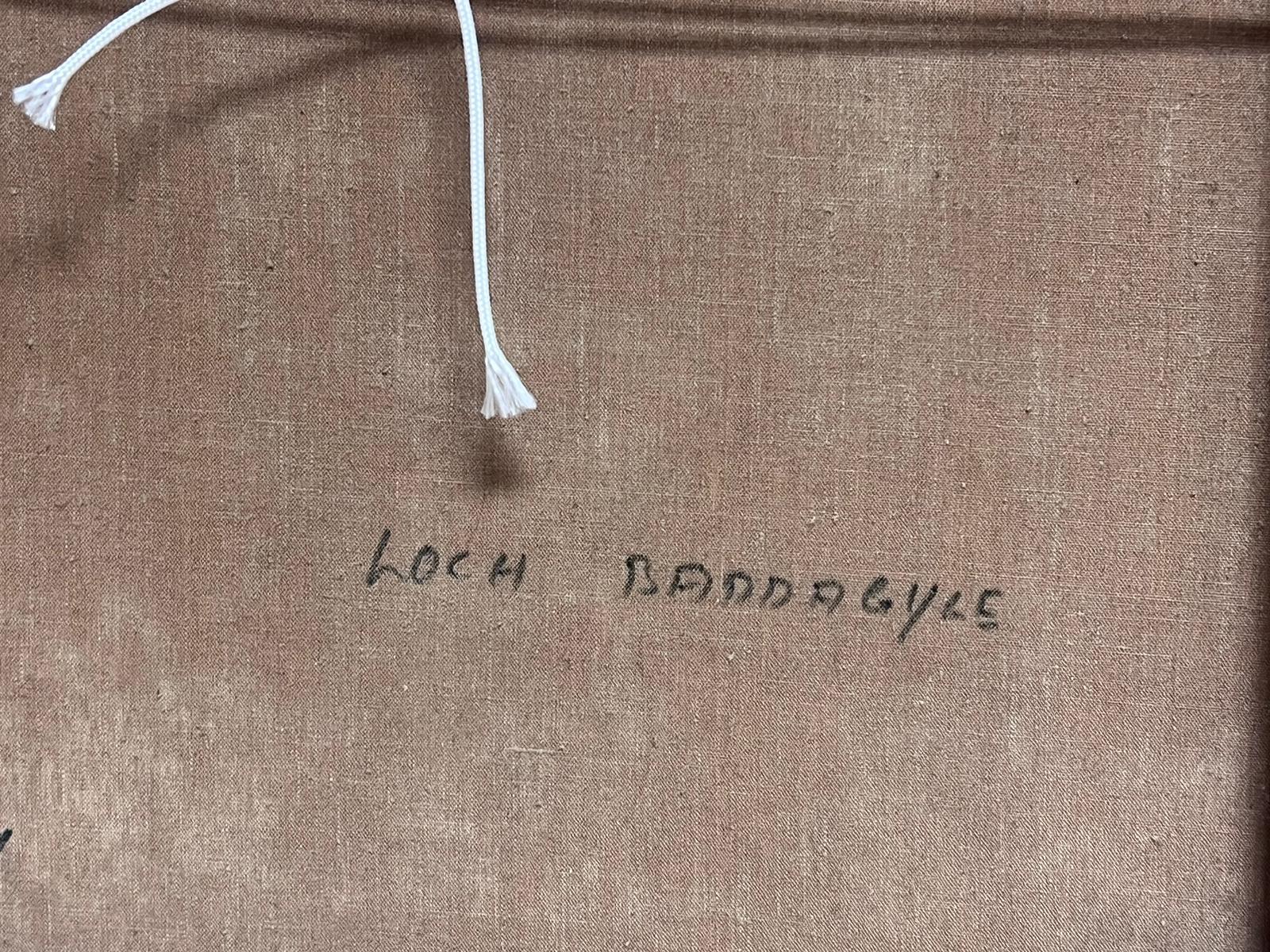 Loch Baddagyle Scottish Highlands Signed Oil Painting Listed British Artist For Sale 3