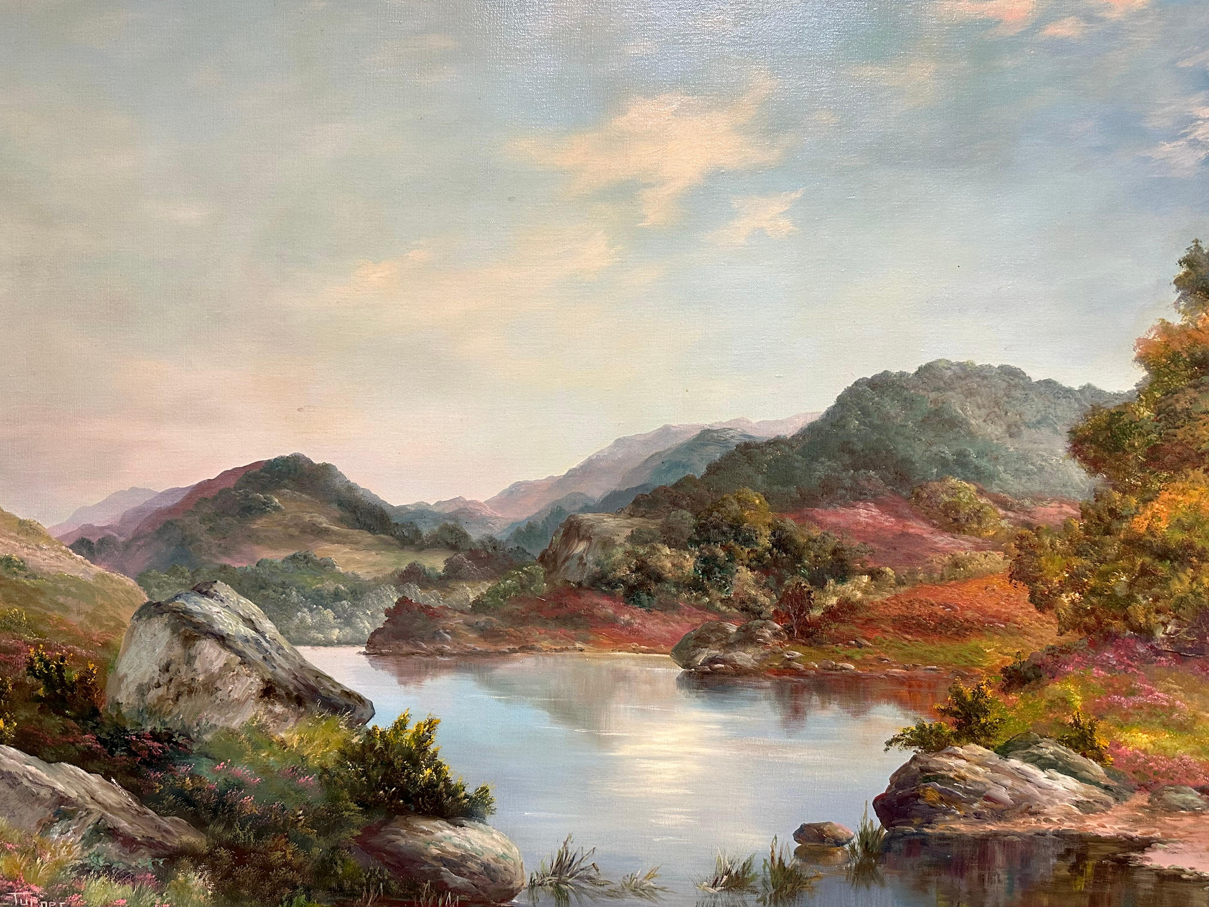 Loch Lomond Scottish Highlands Signed Oil Painting Listed British Artist For Sale 2