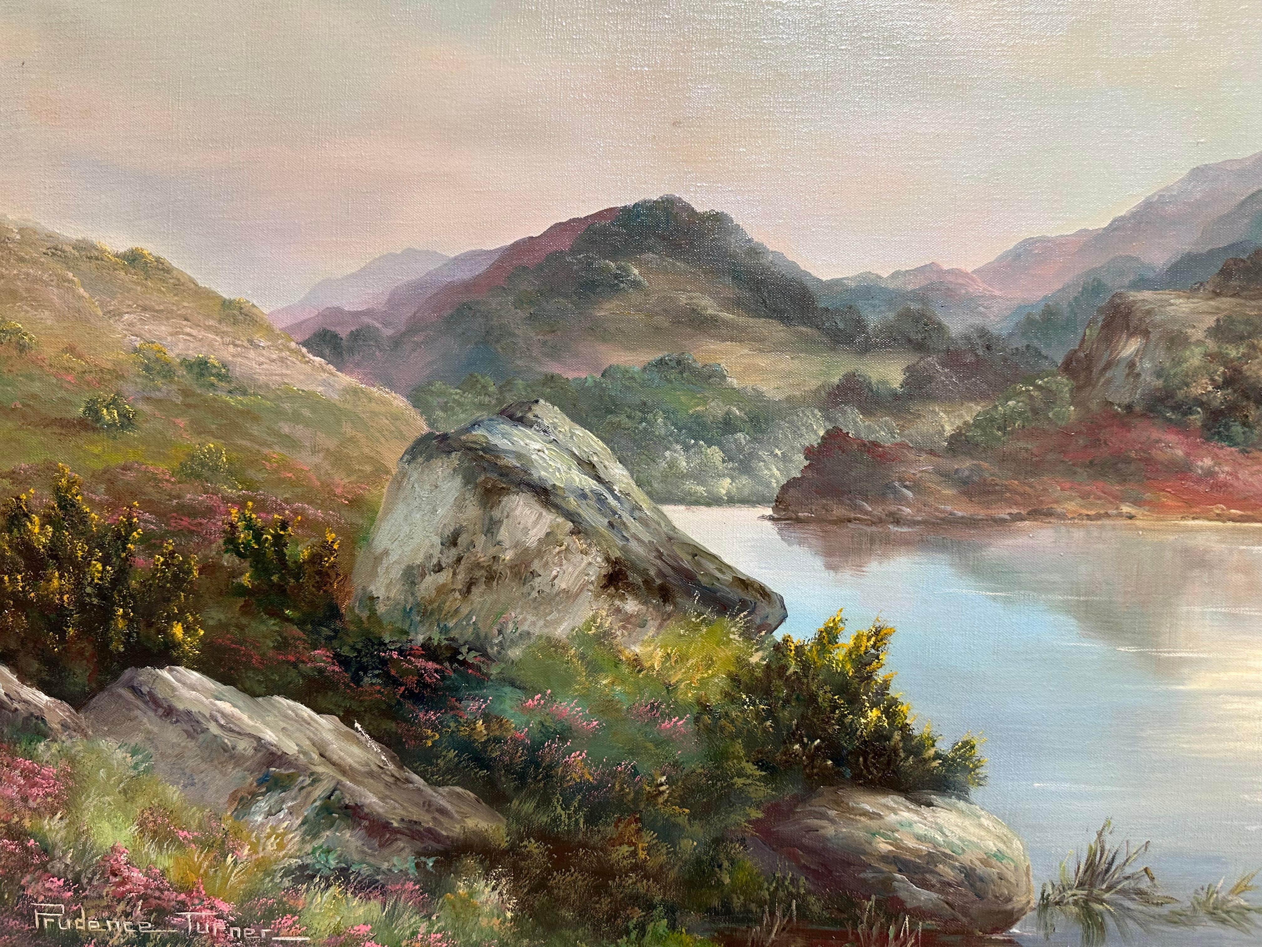 Loch Lomond Scottish Highlands Signed Oil Painting Listed British Artist For Sale 3