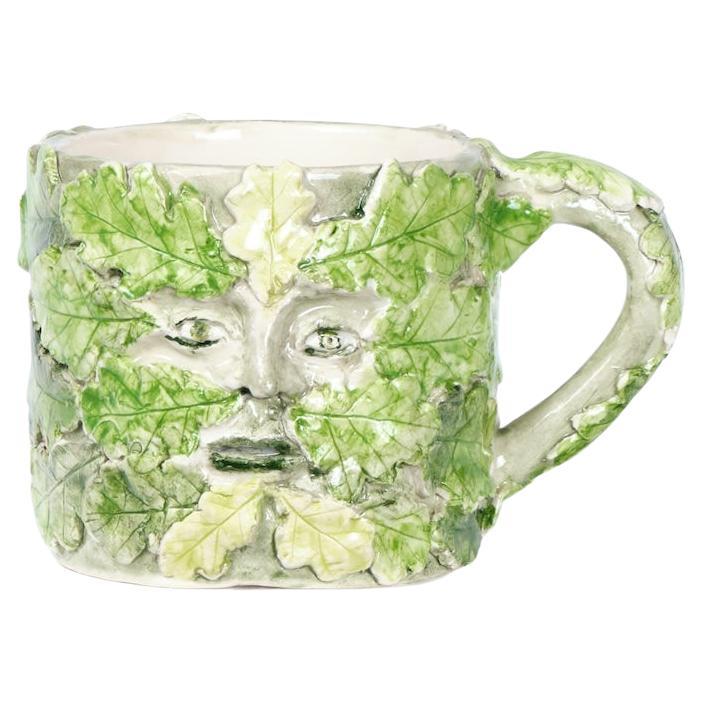 Prue Piper, Green man vessel with handle
