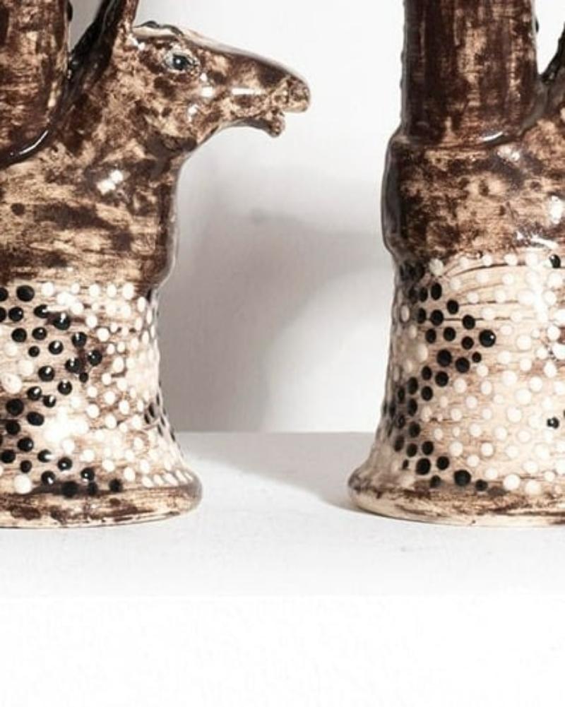 XXIe siècle et contemporain Prue Piper, Paire de bougeoirs en forme de chevaux en vente