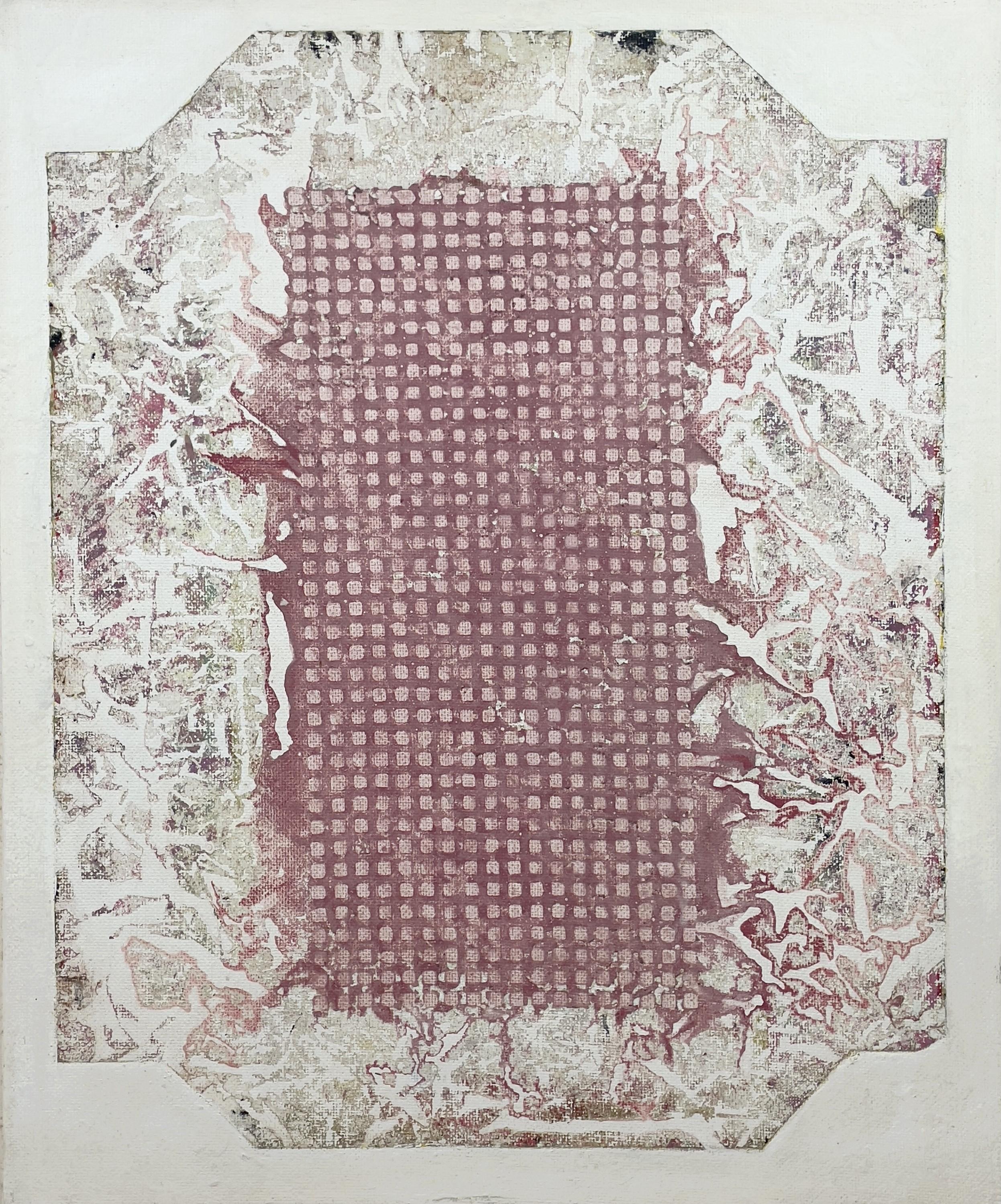 Abstract Painting di Prunella Clough - "Wrapper"  Pittura astratta contemporanea a tecnica mista