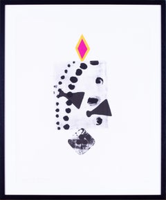 Prunella Clough litografia, dedicata, numerata e datata "Game, 1991", inglese