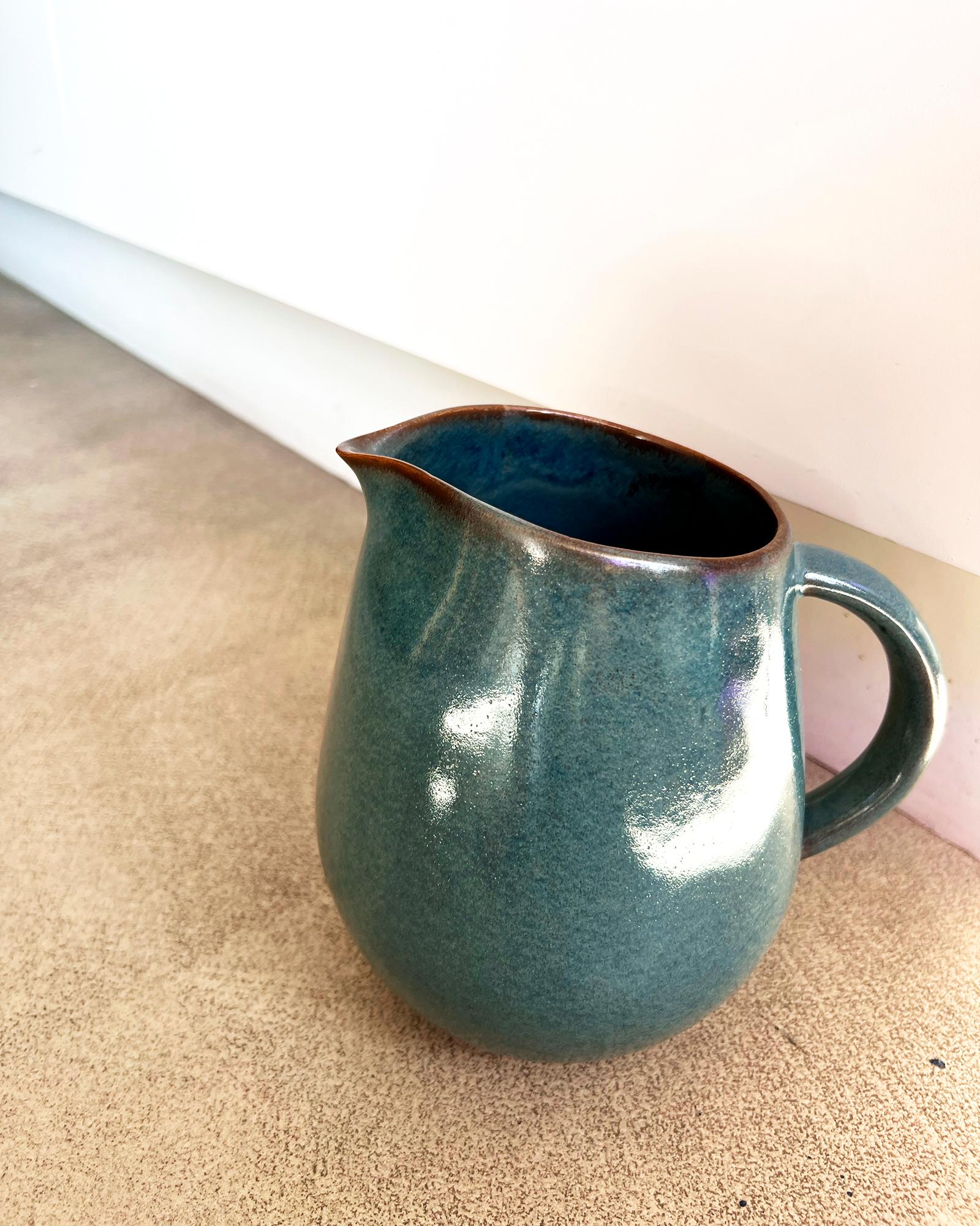 handmade pottery pitcher
