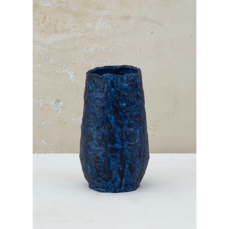 Prussian blue, medium by Daniele Giannetti (Handmade, Hand-Painted)
Dimensions: D 20 x H 36 cm
Materials: Terracotta

All pieces are made in terracotta from Montelupo, only fired once, then colored by Daniele Giannetti with a white acrylic base,
