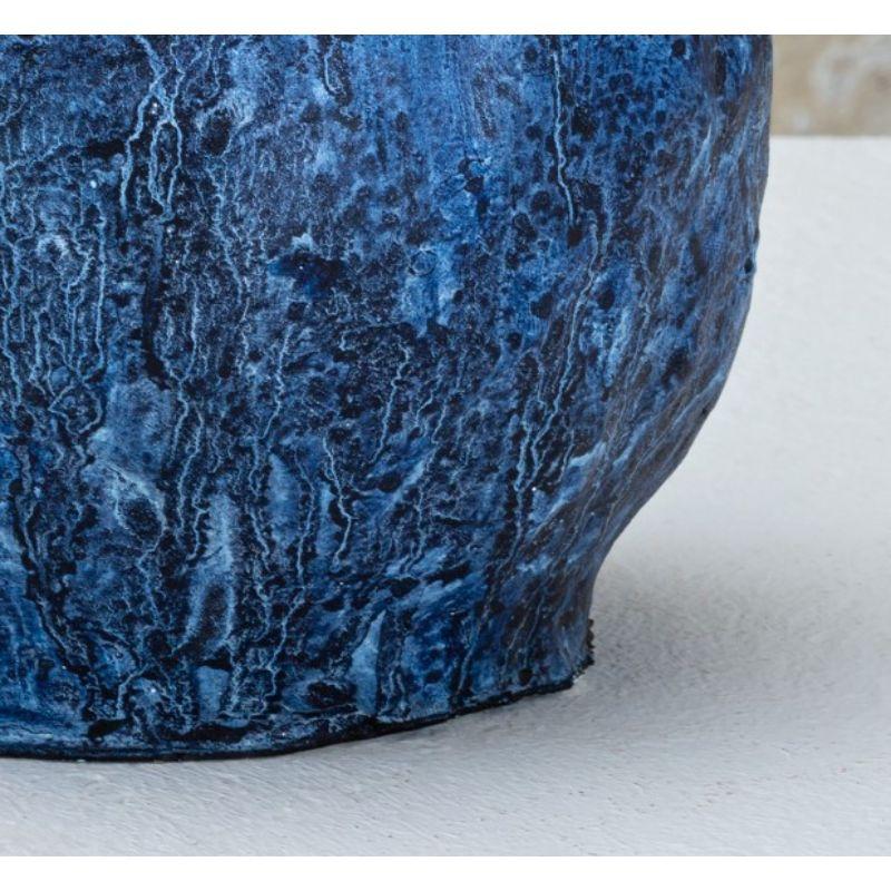 Hand-Painted Prussian Blue, Small by Daniele Giannetti For Sale