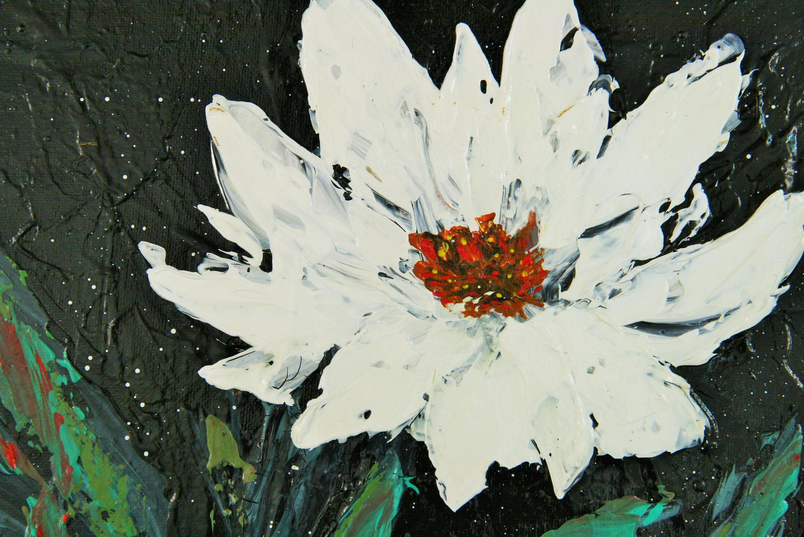 White Flower Painting For Sale 1