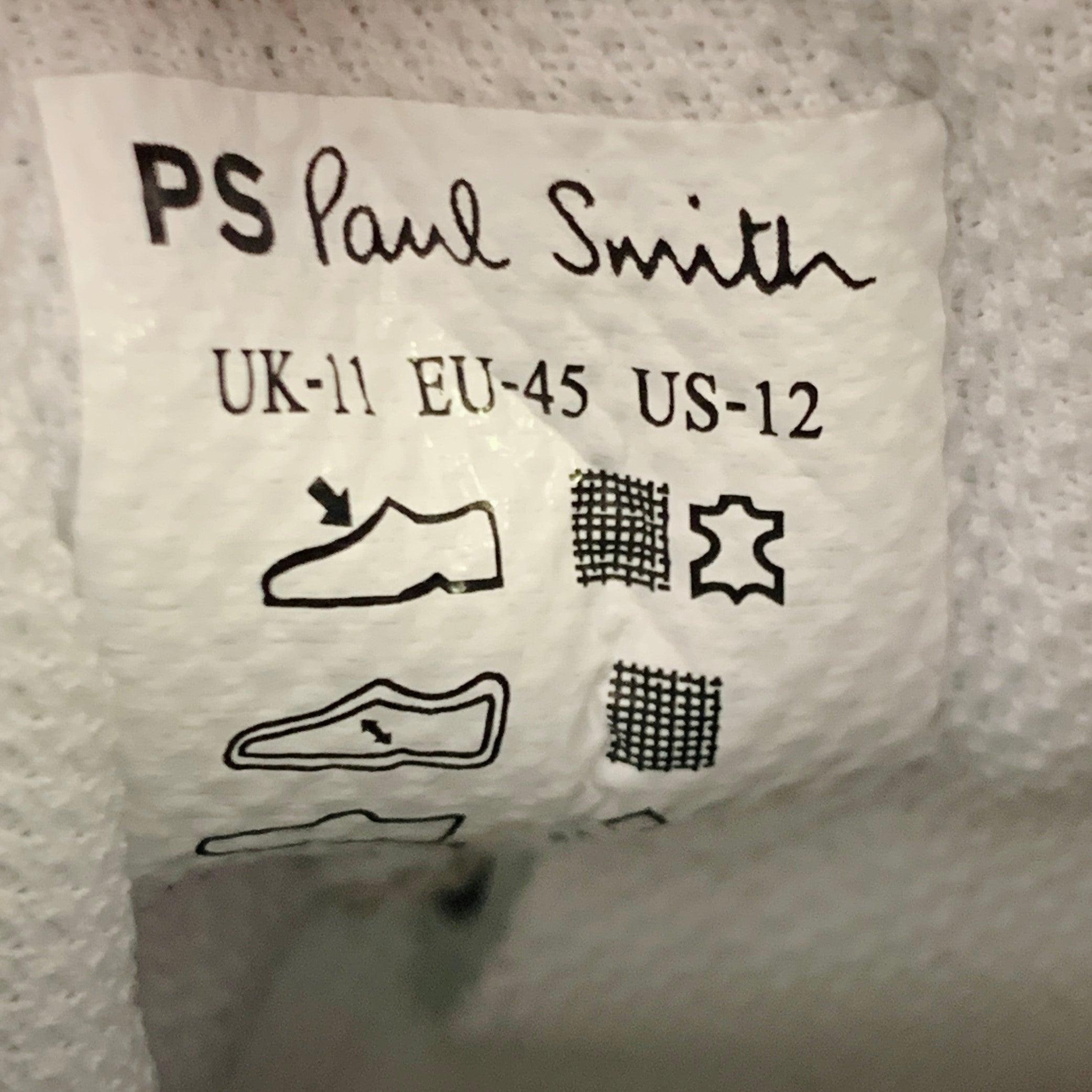 PS by PAUL SMITH Größe 12 Khaki Grau Mixed Fabrics Color Block Nylon Turnschuhe im Angebot 3
