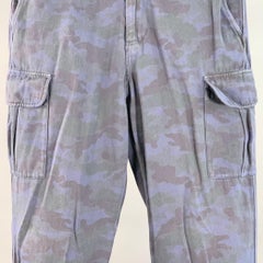 PS by PAUL SMITH Talla 30 Azul Gris Camuflaje Cargo Zip Fly Pantalones Casual