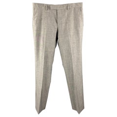 PS by PAUL SMITH Size 32 Heather Gray Wool Flat Front Dress Pants