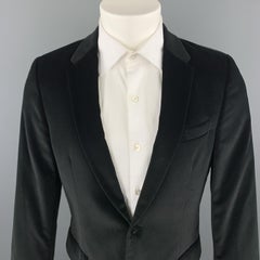 PS by PAUL SMITH Size 40 Black Velvet Notch Lapel Sport Coat