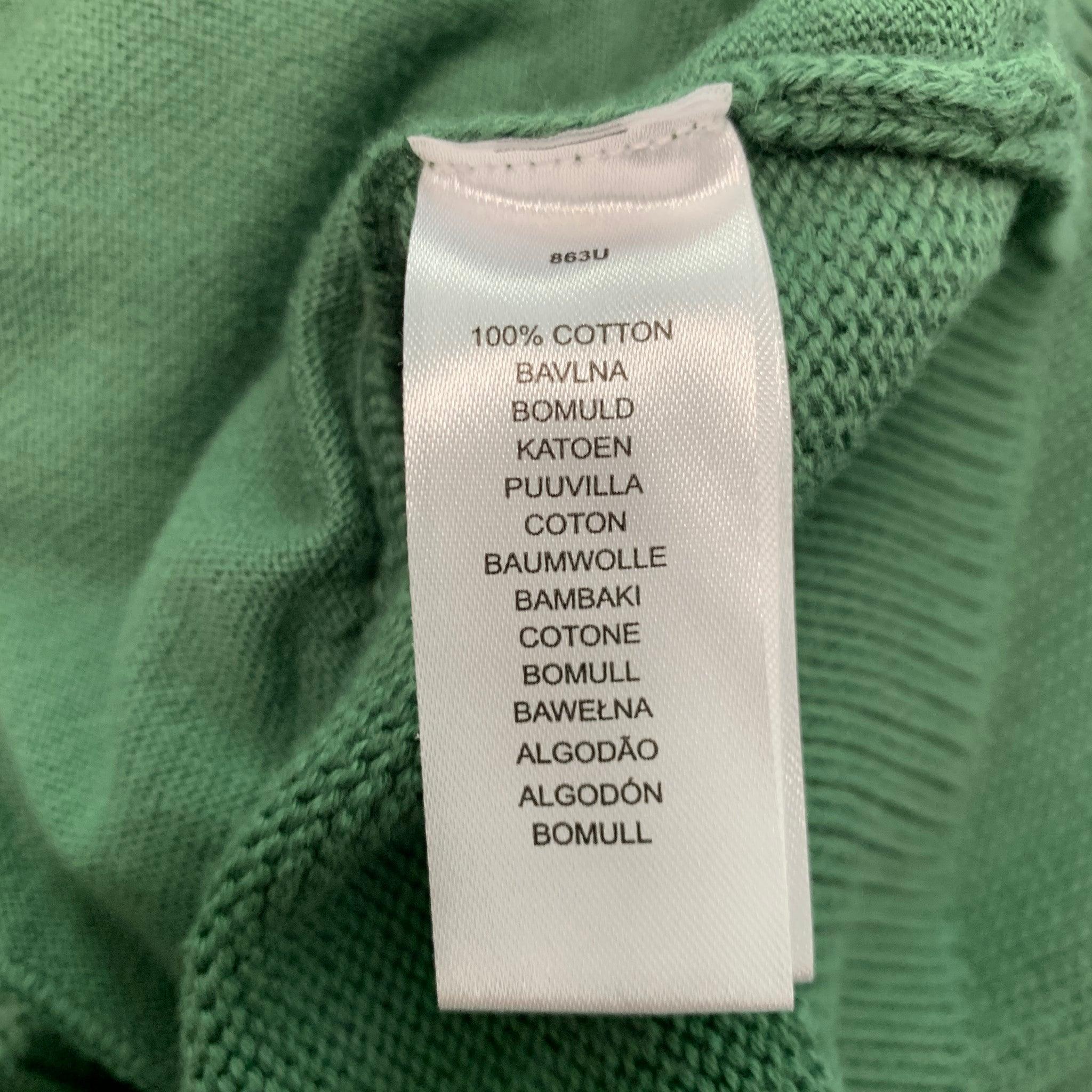 PS by PAUL SMITH Size M Green Cotton Crew Neck Pullover For Sale 2