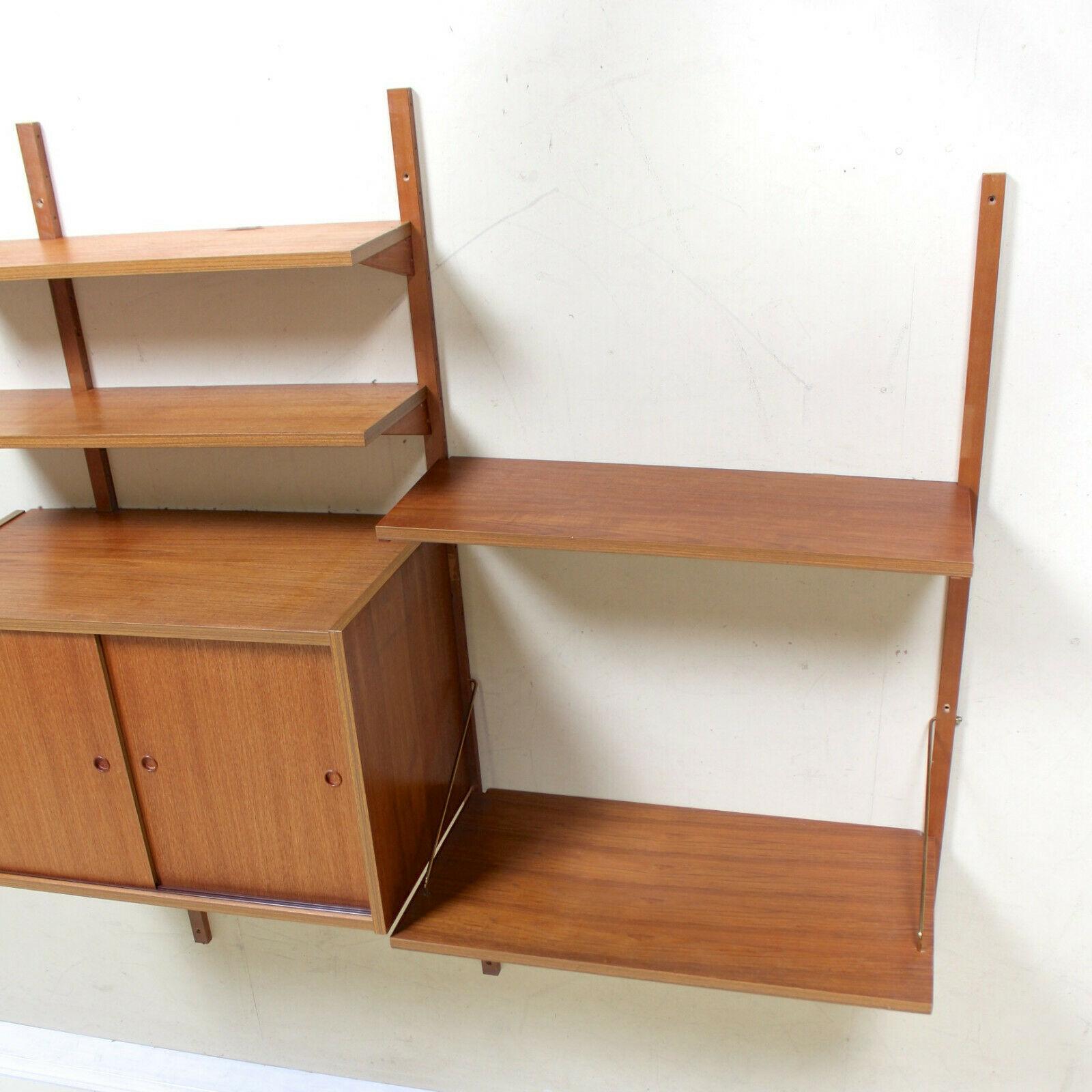PS Wall Unit Danish Shelving System Bookshelves Floating Randers For Sale 5