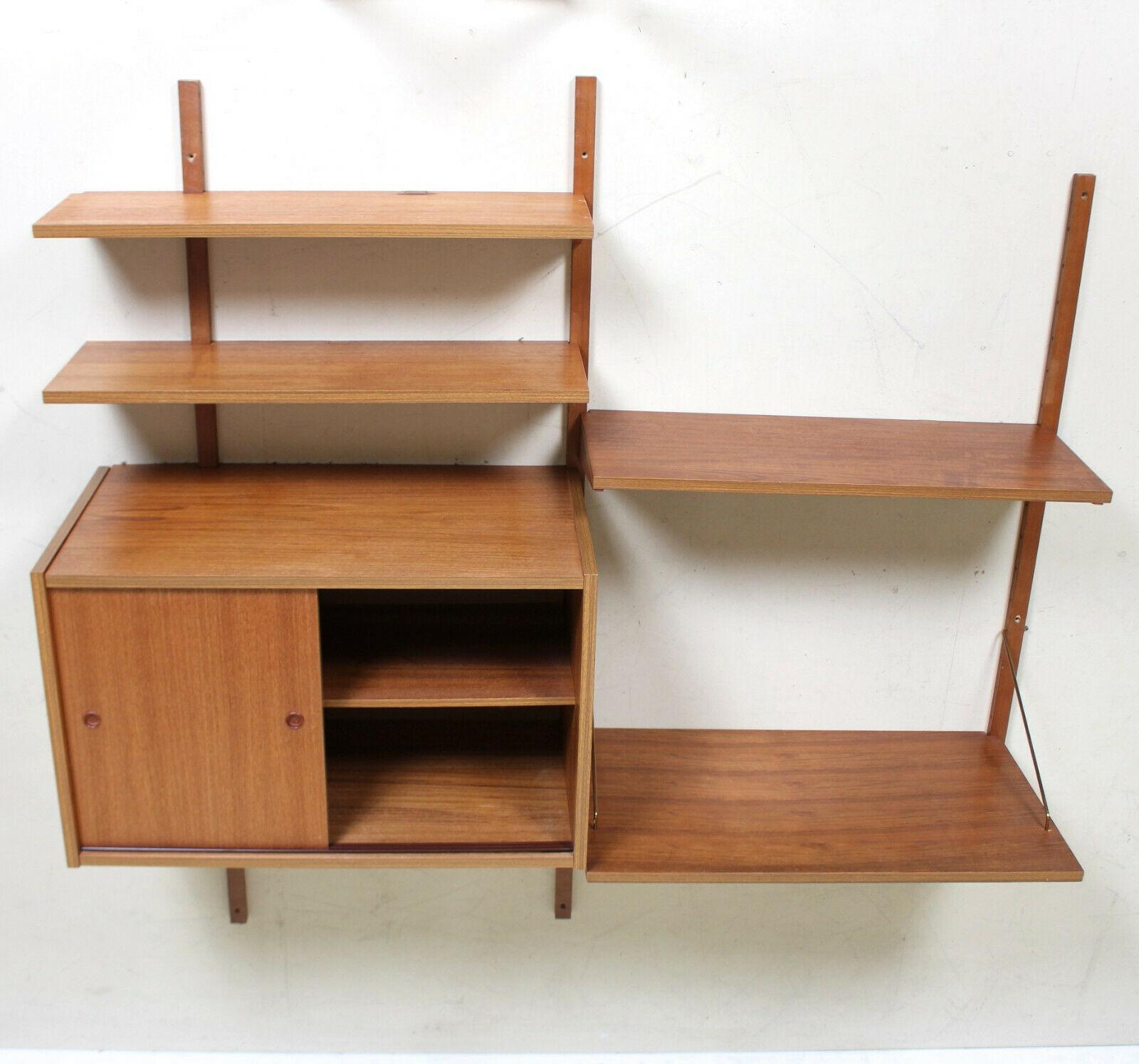 PS Wall Unit Danish Shelving System Bookshelves Floating Randers In Good Condition For Sale In Newcastle upon Tyne, GB