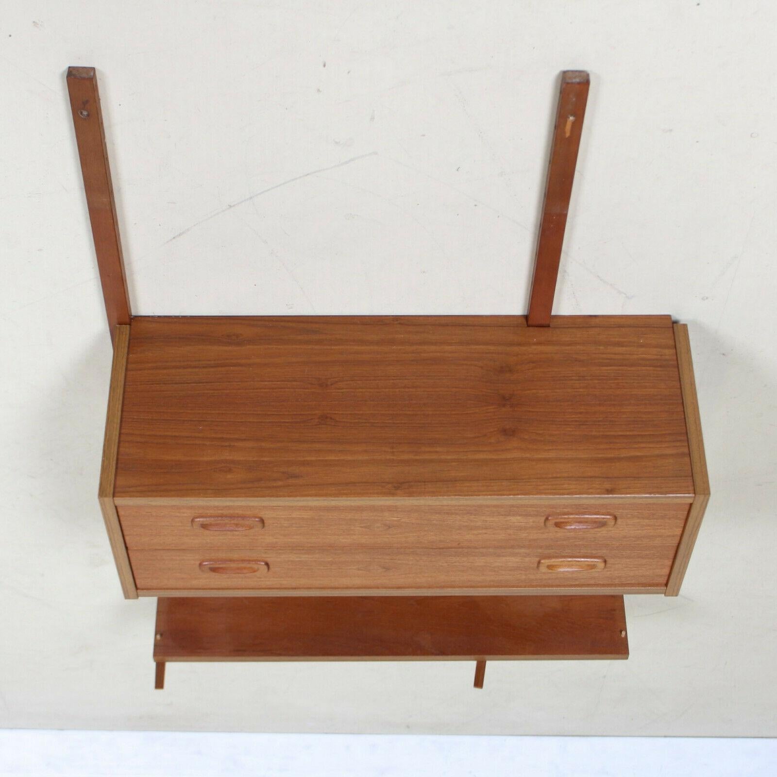 PS Wall Unit Danish Shelving System Chest of Drawers Floating Randers For Sale 2