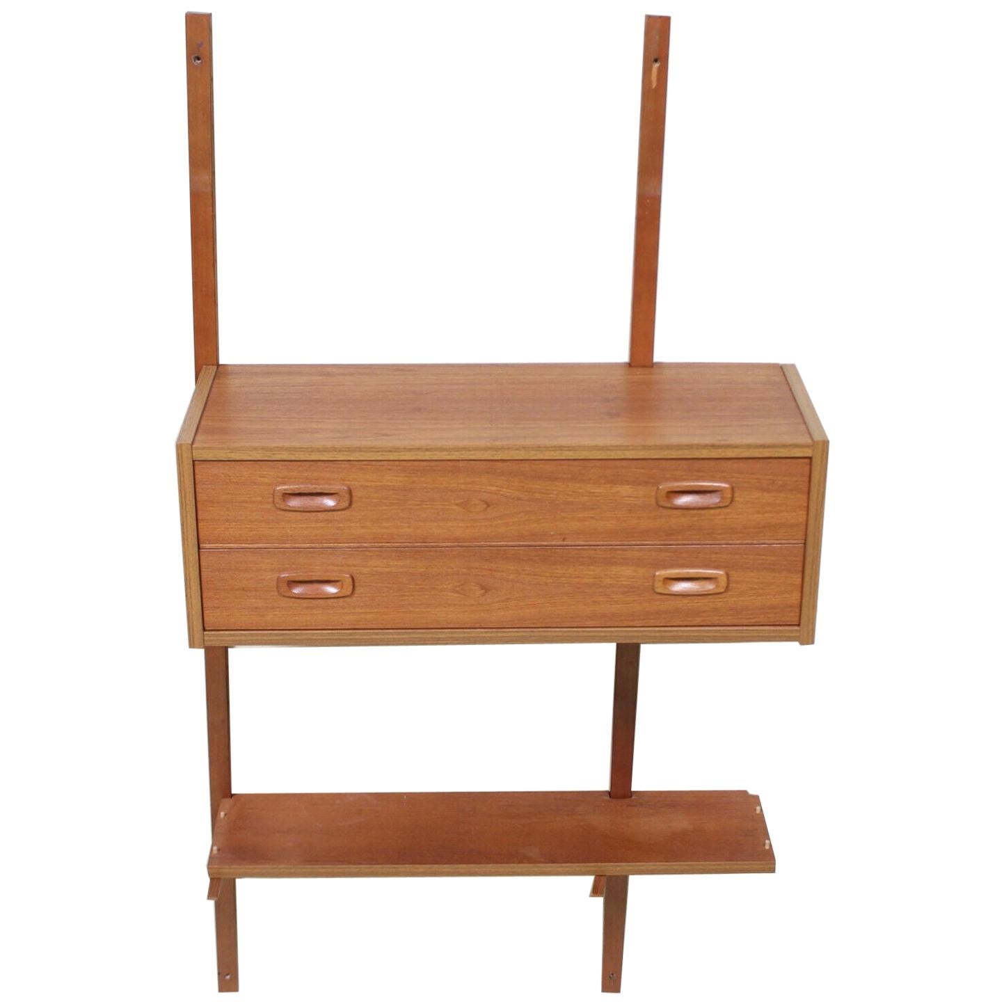 PS Wall Unit Danish Shelving System Chest of Drawers Floating Randers For Sale
