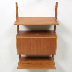 PS Wall Unit Danish Shelving System Writing Bureau Floating Randers