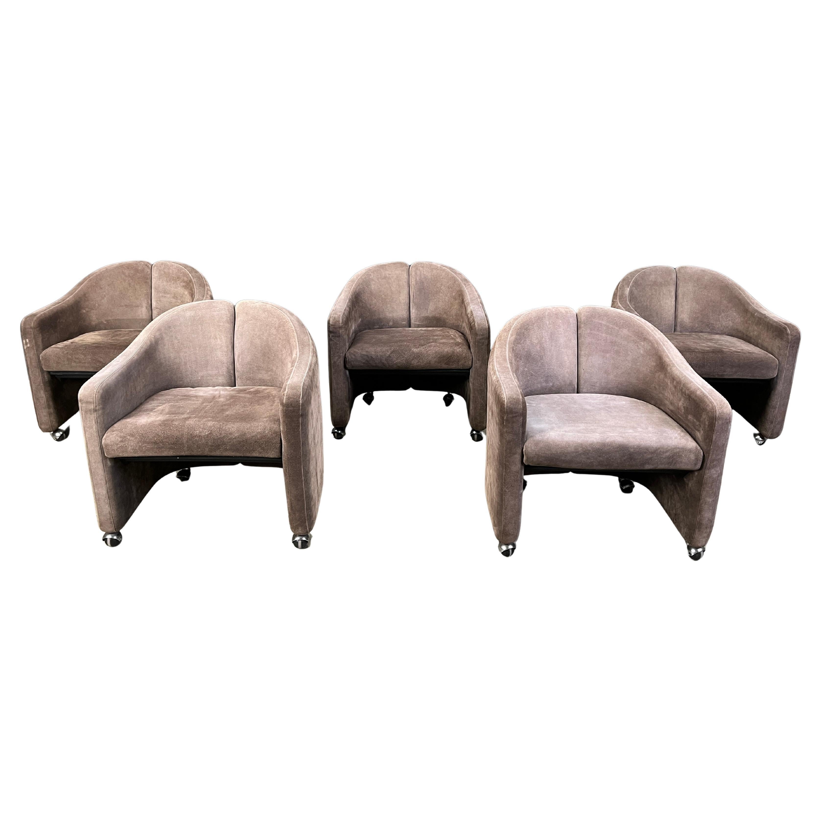 PS142 Easy Chairs by Eugenio Gerli for Tecno, 1970s - set of 5