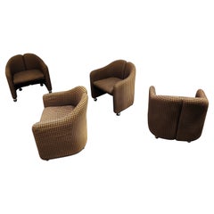 PS142 Easychairs by Eugenio Gerlio for Tecno, 1960s, Set of 4