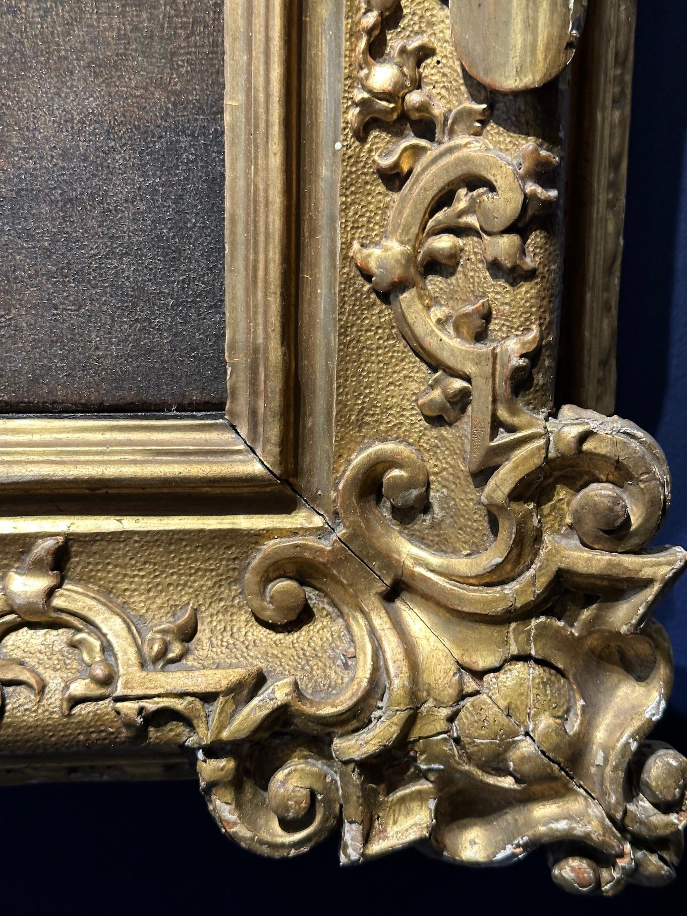 Natura morta di fiori veneziana del XVIII secolo, vaso classico su un ripiano di marmo in vendita 6