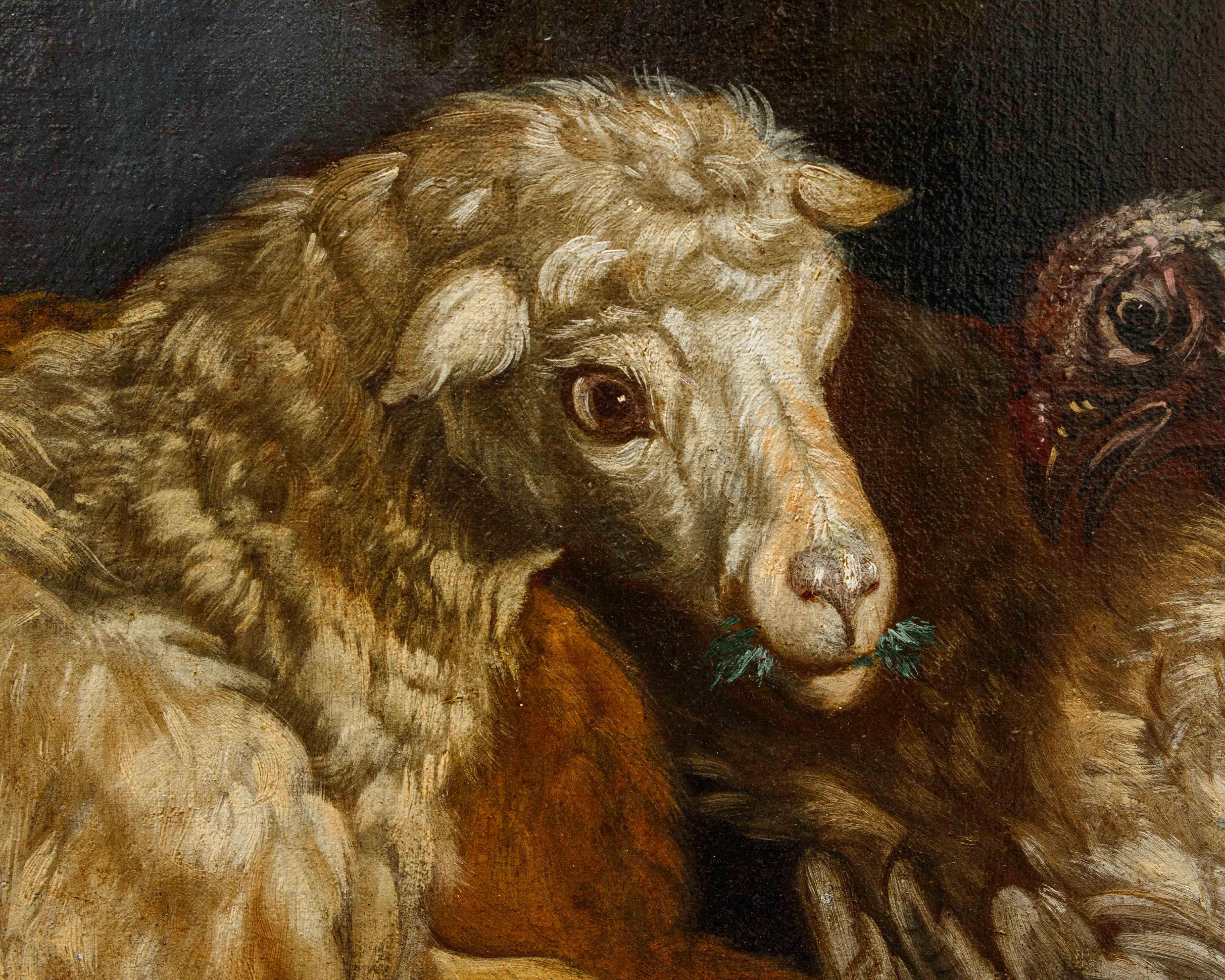 Pseudo Vitali, Coppia di Nature Vive con animali in vendita 3