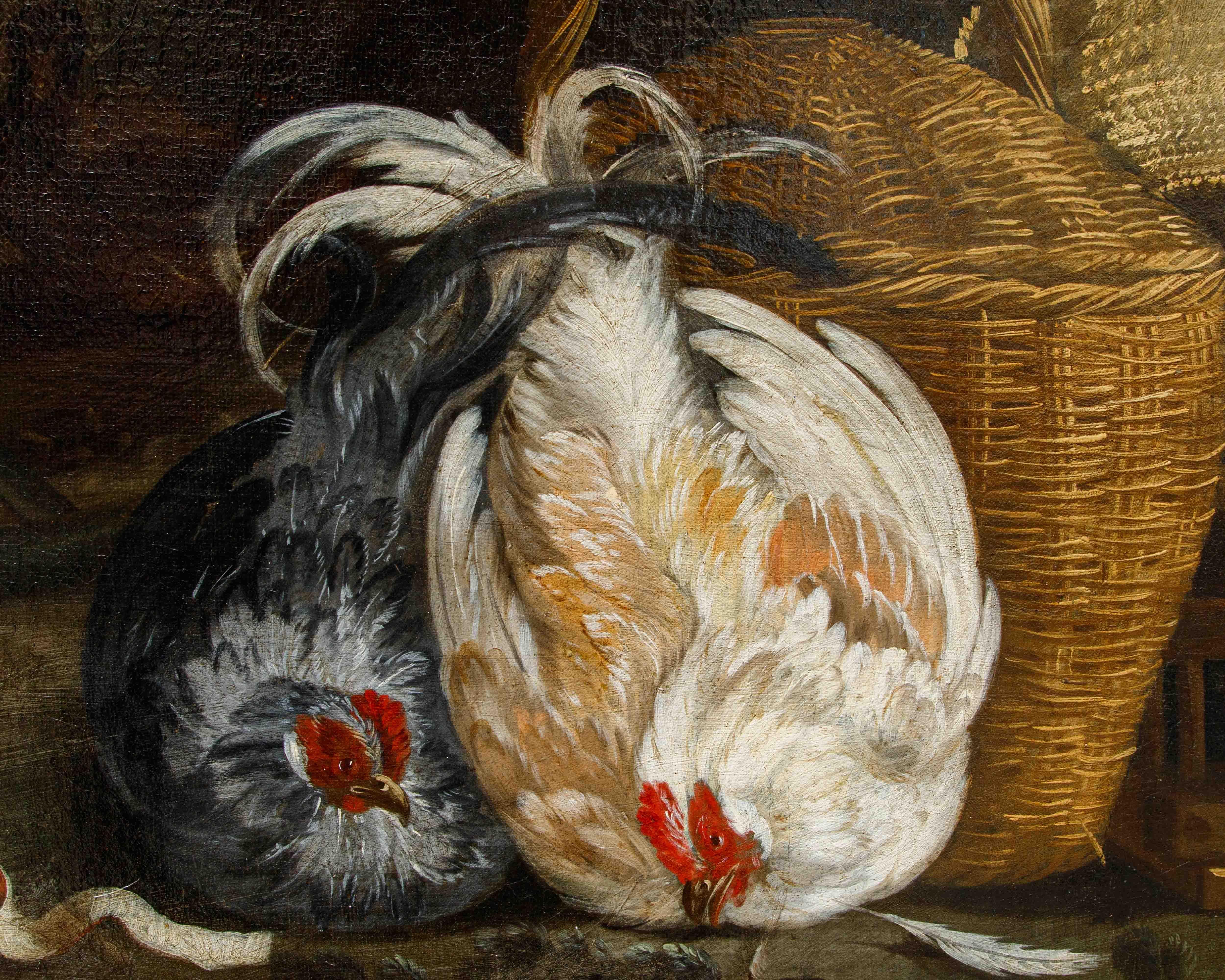 Pseudo Vitali, Coppia di Nature Vive con animali in vendita 8