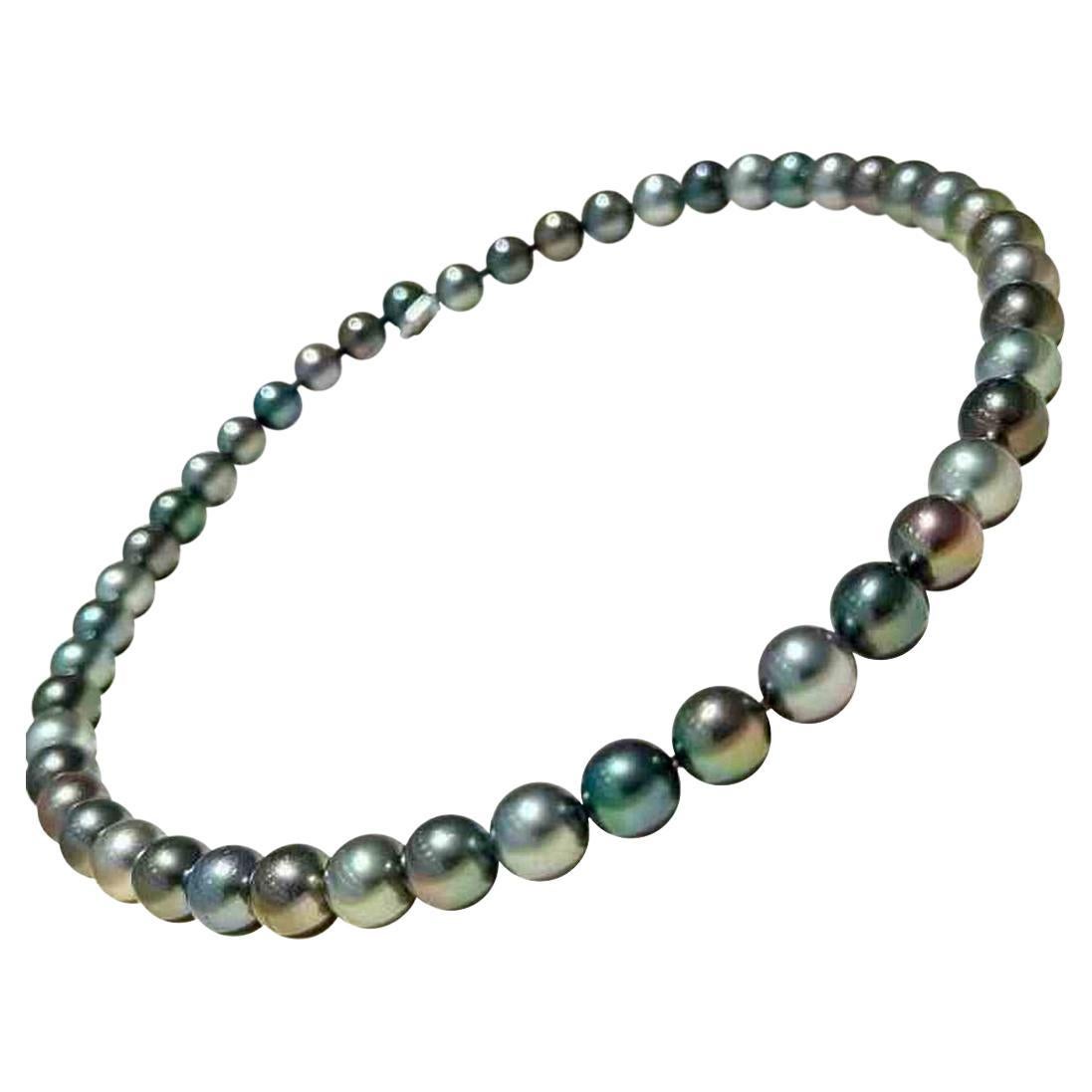 PSL Certificate Aurora Multicolor Tahitian Pearl Necklace