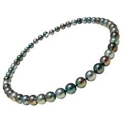 PSL Certificate Aurora Multicolor Tahitian Pearl Necklace