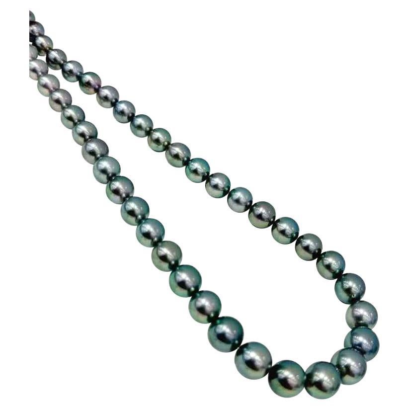 PSL Certified Peacock Aurora Tahitian Pearl Necklace