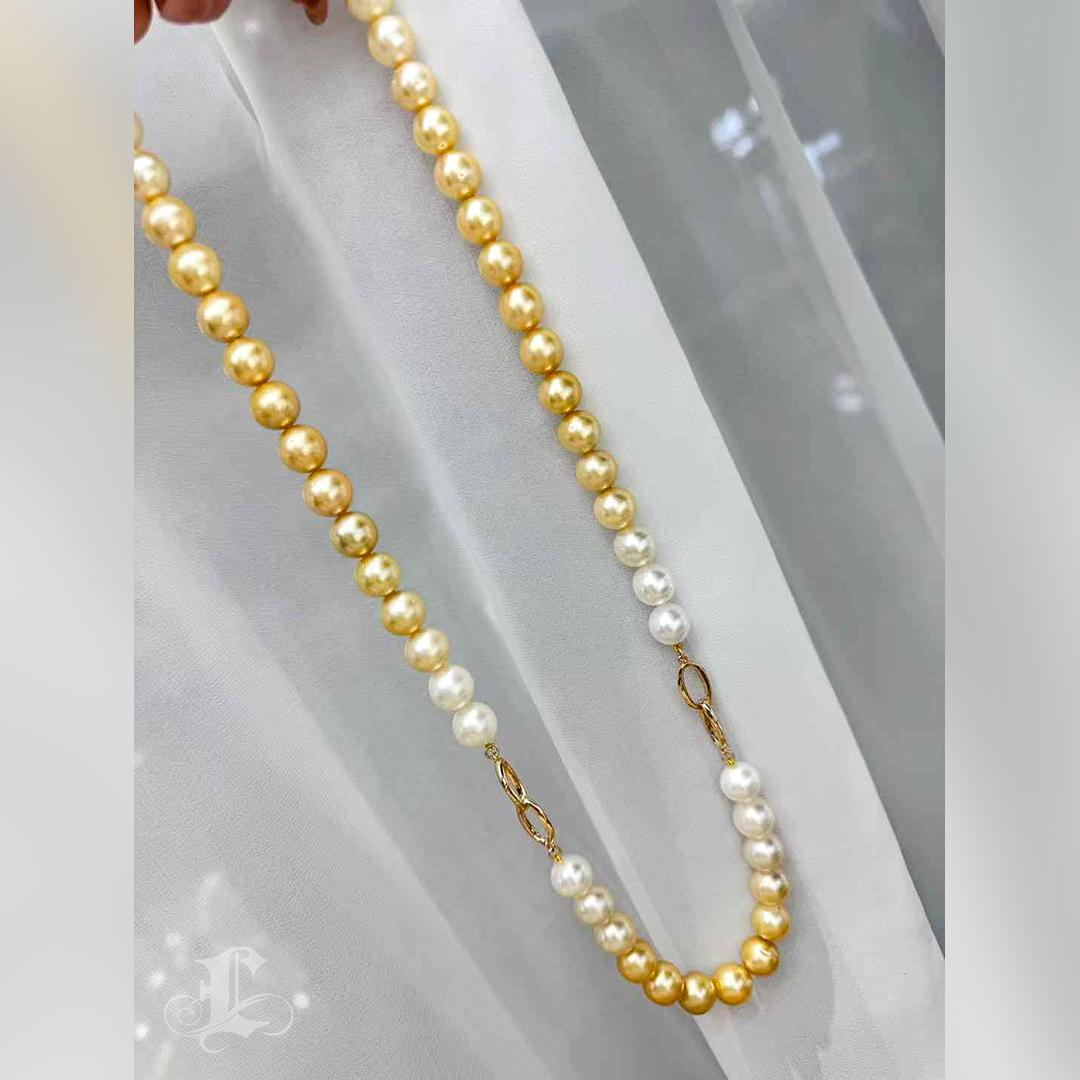 PSL SHIKISAI Certificate Aurora Ombre South Sea Pearl Set 5
