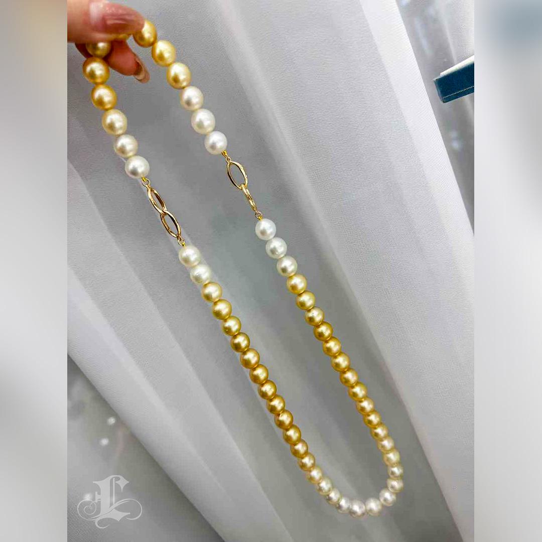 PSL SHIKISAI Certificate Aurora Ombre South Sea Pearl Set 4