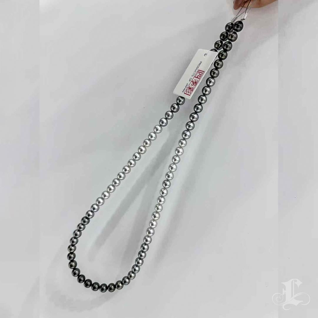 PSL SHIKISAI Certificate Akoya Pearl & Tahitian Pearl Ombre Necklace 4