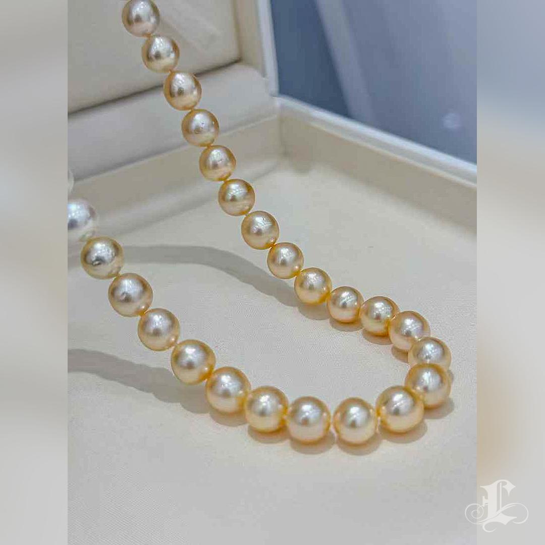 SHIKISAI Ombre South Sea, Tahitian & Akoya Pearl Necklace - 65cm with Invisible 1