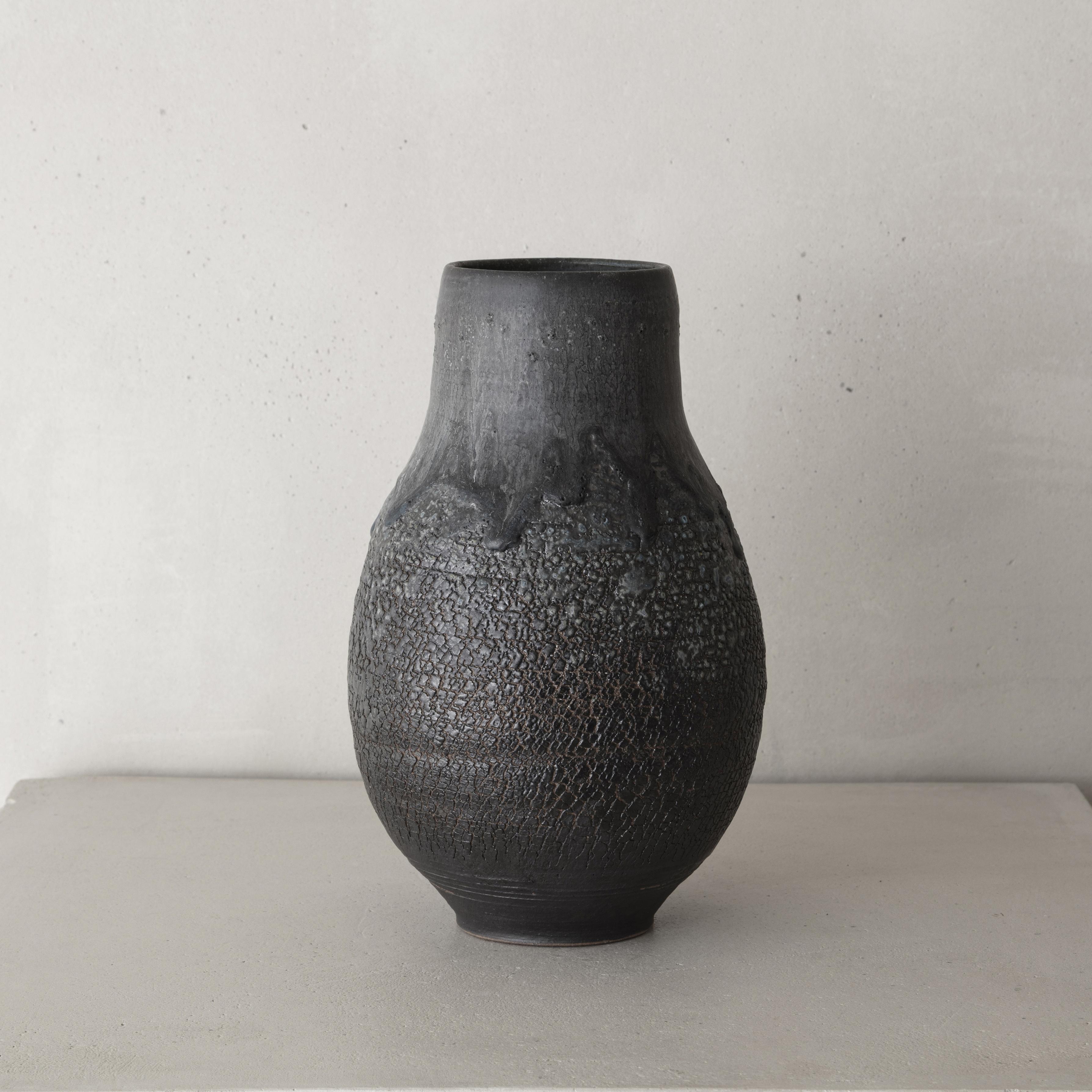 Speliopoulos’ passion for craftsmanship, organic textures and forms has informed his work throughout his creative career. This collection features highly textured vessels, reflecting the artist’s interest in the malleability and tactile expressions