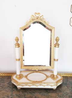 Psyche In Gilt Bronze And Carrara Marble Late 19th Century