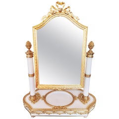 Psyche In Gilt Bronze And Carrara Marble Late 19th Century
