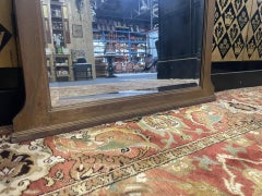 Psyché Mirror with Arch – Art Deco Style – Walnut-Stained Wood – Beveled Glass