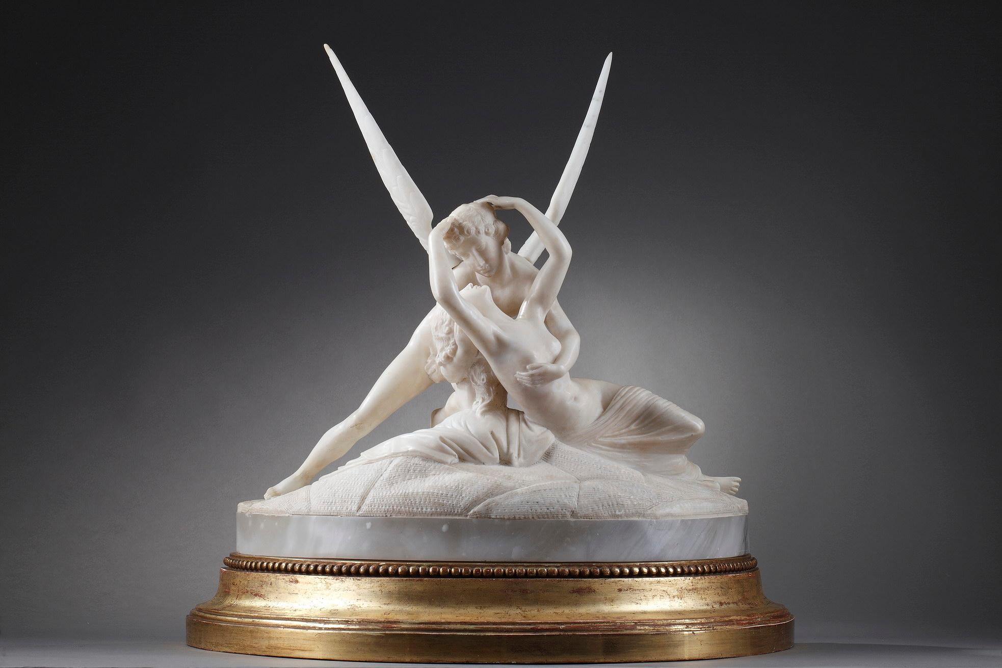 Alabaster sculpture illustrating 