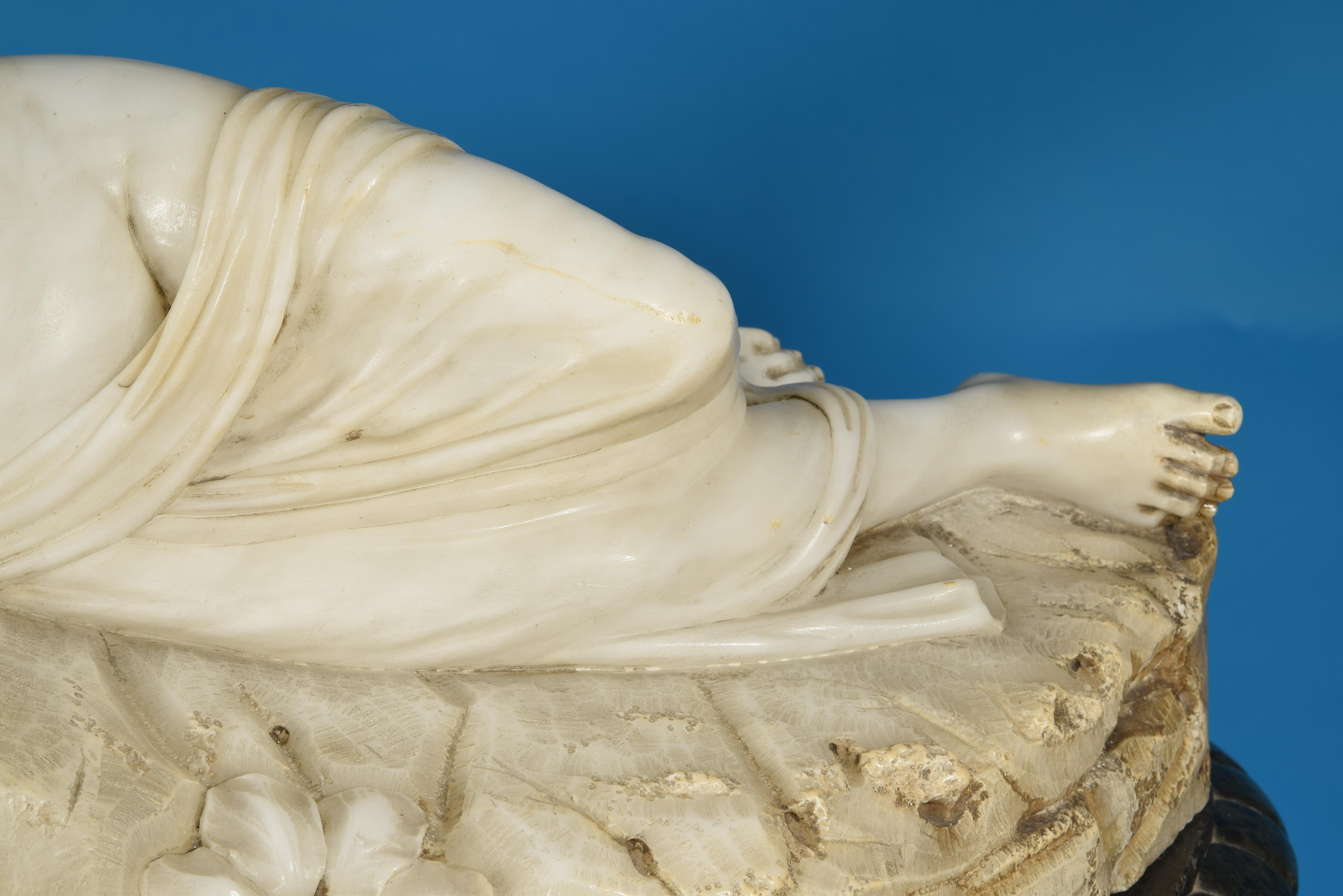 Psyche Revived by Cupid's Kiss, Alabaster, Marble, after Antonio Canova 2