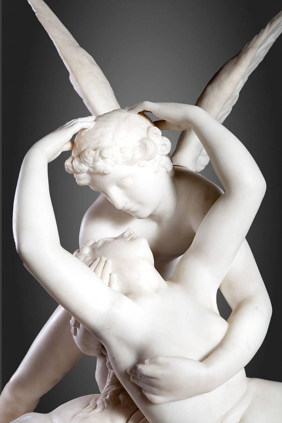 cupid kiss sculpture
